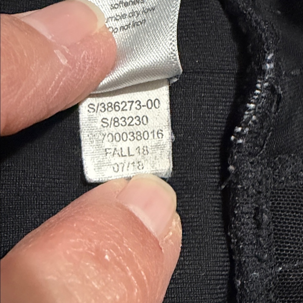 Athleta Woman’s Black Joggers with White Stripe Accents, Size Large Petite. - Picture 12 of 15